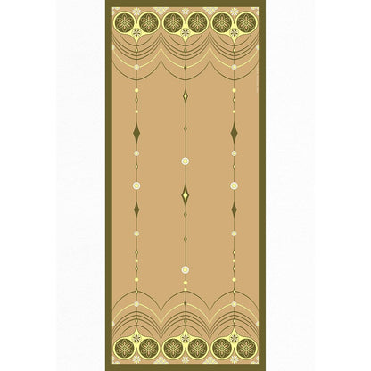 Thee Modern Roots Beige Retro Heart Silk Dupatta