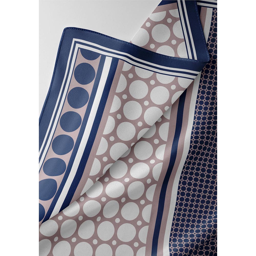 Thee Modern Roots Taupe Cosmic Circles Silk Dupatta