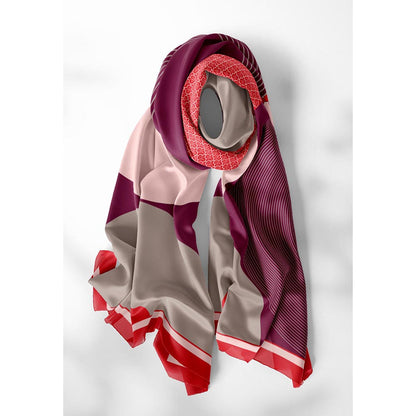 Thee Modern Roots Red Chandra's Charm Silk Dupatta