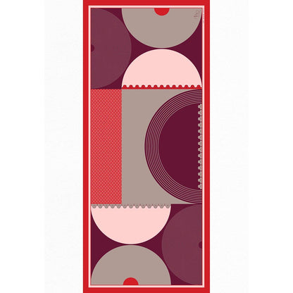 Thee Modern Roots Red Chandra's Charm Silk Dupatta