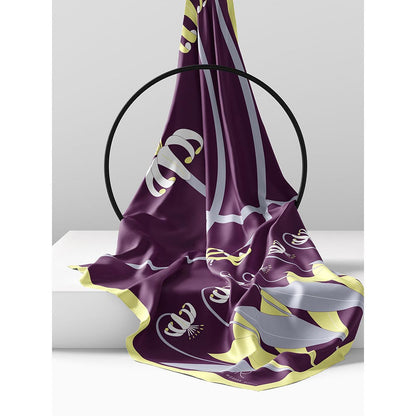 Thee Modern Roots Floral Swirl Printed Satin Georgette Saree with Unstitched Blouse