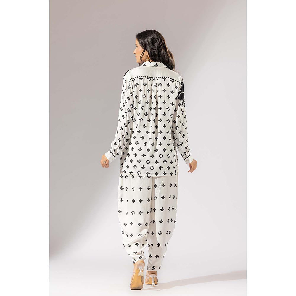 Thee Modern Roots Bloom Satin Silk Shirt