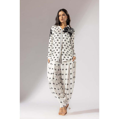 Thee Modern Roots Bloom Satin Silk Shirt