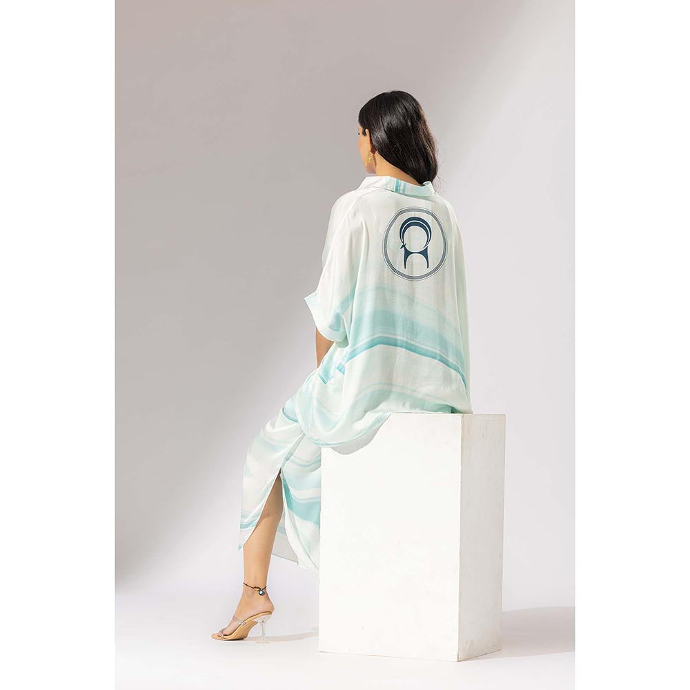 Thee Modern Roots Sika Satin Silk Boxy Shirt