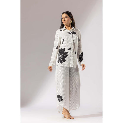 Thee Modern Roots Sakura Satin Silk Shirt