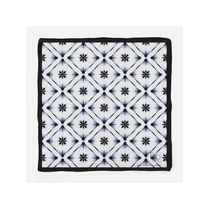 Thee Modern Roots Midnight Bloom Blitz Silk Pocket Square