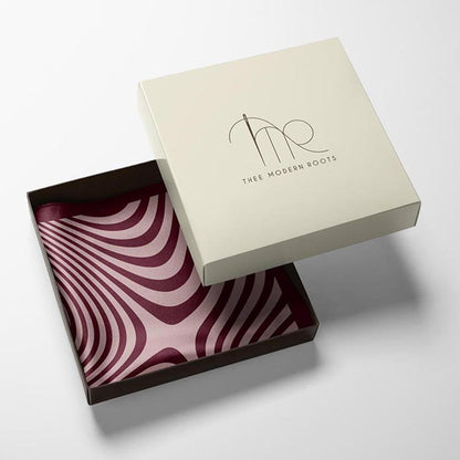 Thee Modern Roots Illusionary Echoes Silk Pocket Square