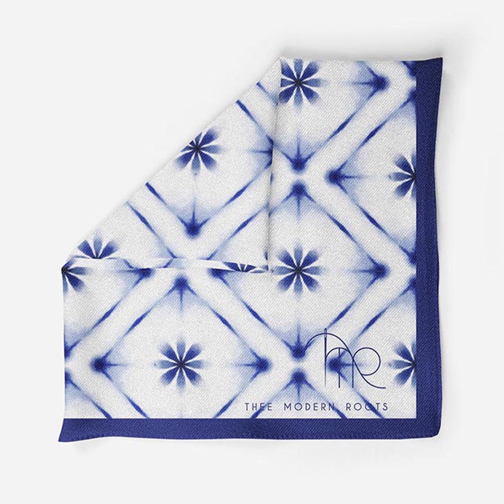 Thee Modern Roots Psychedelic Dreams Silk Pocket Square