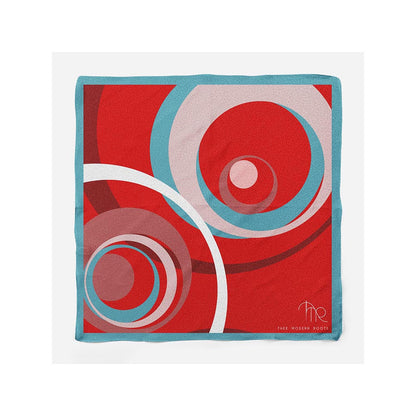 Thee Modern Roots Circular Serenity Silk Pocket Square