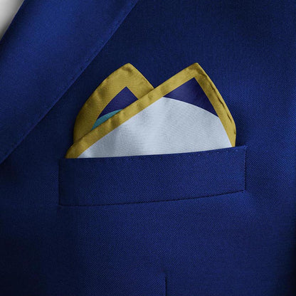 Thee Modern Roots Artistic Ripples Silk Pocket Square