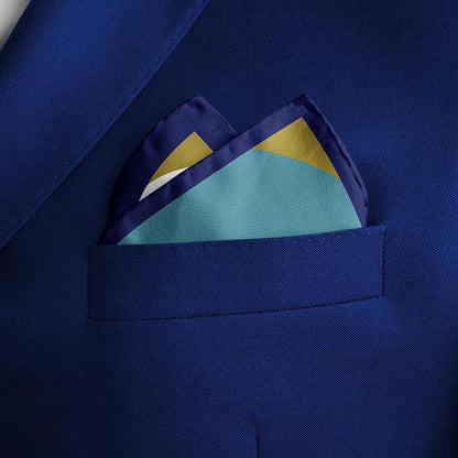Thee Modern Roots Circular Impressions Silk Pocket Square