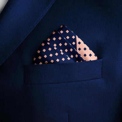Thee Modern Roots Midnight Garden Silk Pocket Square