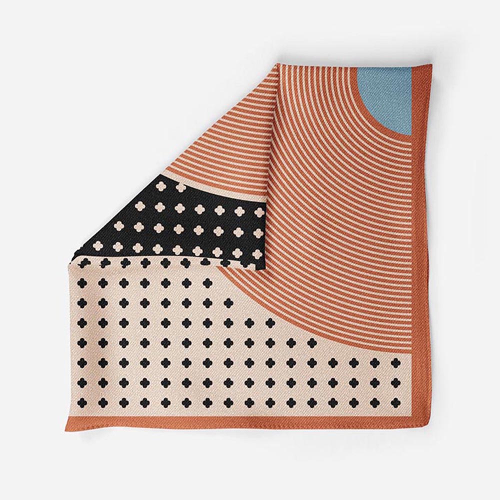 Thee Modern Roots Dual Vision Silk Pocket Square