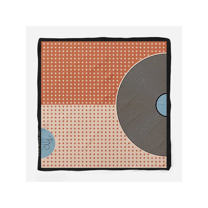 Thee Modern Roots Tawny Petals Silk Pocket Square