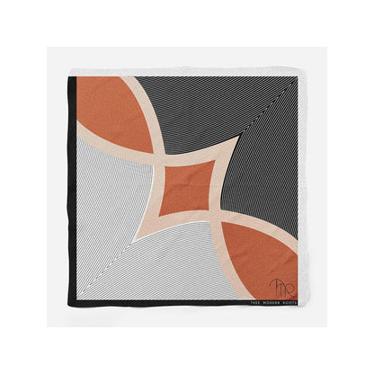 Thee Modern Roots Blackout Illusion Silk Pocket Square