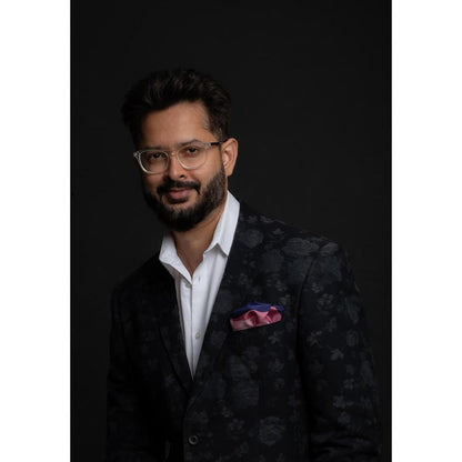Thee Modern Roots Squirrel Soiree Silk Pocket Square