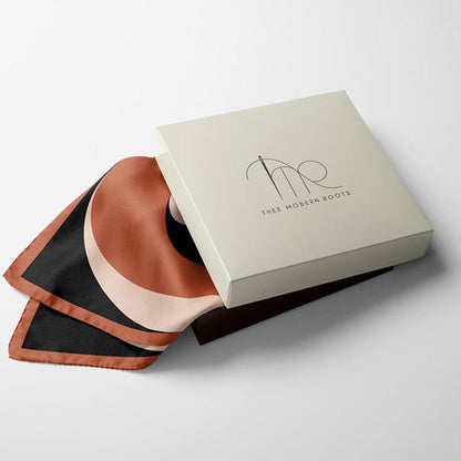 Thee Modern Roots Shadow Play Silk Pocket Square