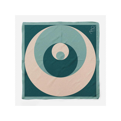 Thee Modern Roots Green Oasis Silk Pocket Square