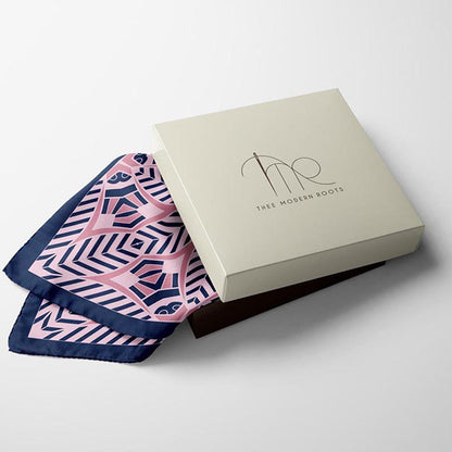 Thee Modern Roots Vintage Visions Silk Pocket Square