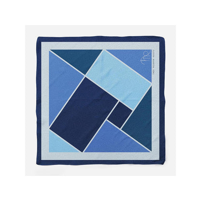 Thee Modern Roots Modern Geometry Silk Pocket Square
