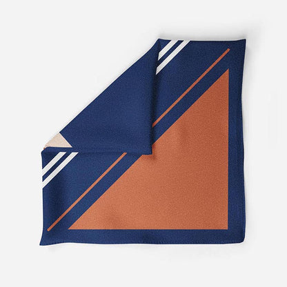 Thee Modern Roots Regal Stripes Silk Pocket Square
