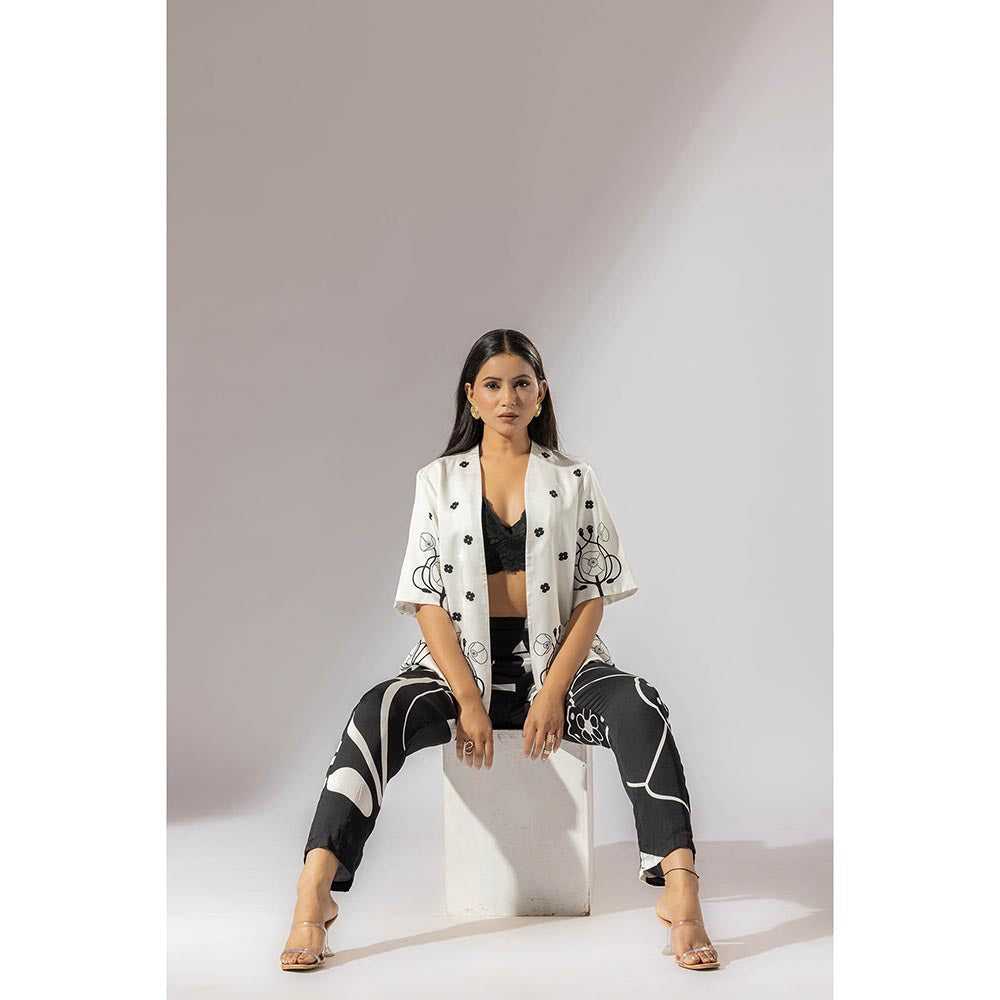 Thee Modern Roots Poppy Kimono Printed Co-Ord (Set of 2)