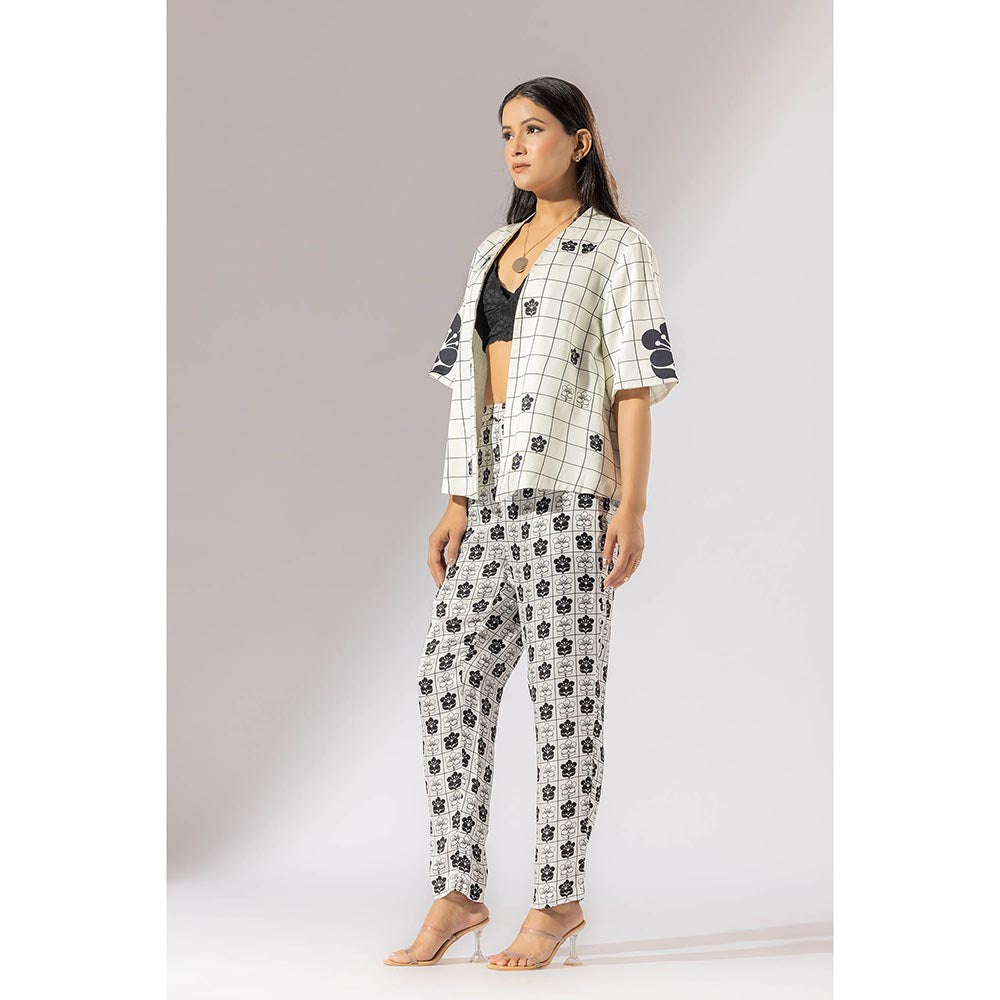 Thee Modern Roots Blossom Kimono Printed Co-Ord (Set of 2)