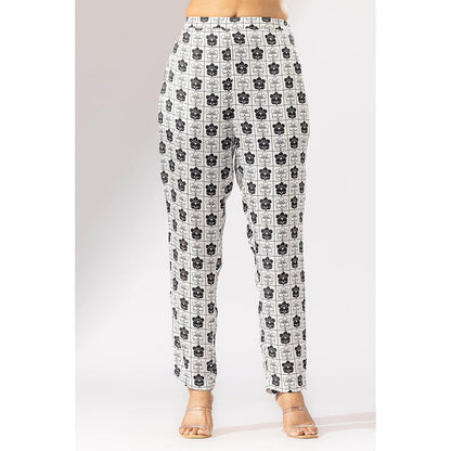 Thee Modern Roots Blossom Kimono Printed Co-Ord (Set of 2)