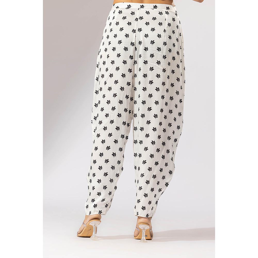 Thee Modern Roots White Humming Bird Boxy Co-Ord (Set of 2)