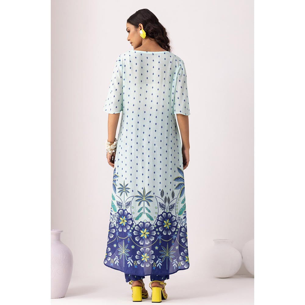 Thee Modern Roots Sky Blue Pacific Kurta