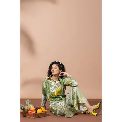 Thee Modern Roots Green Garden Co-Ord (Set of 2)