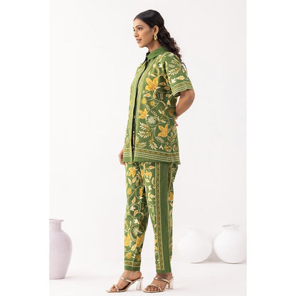 Thee Modern Roots Forest Green Co-Ord (Set of 2)