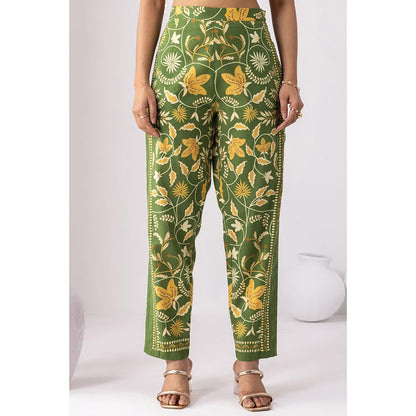Thee Modern Roots Forest Green Co-Ord (Set of 2)