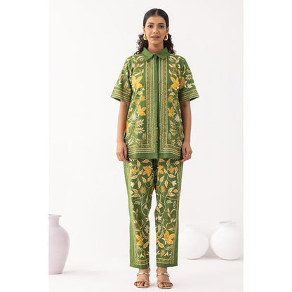 Thee Modern Roots Forest Green Co-Ord (Set of 2)