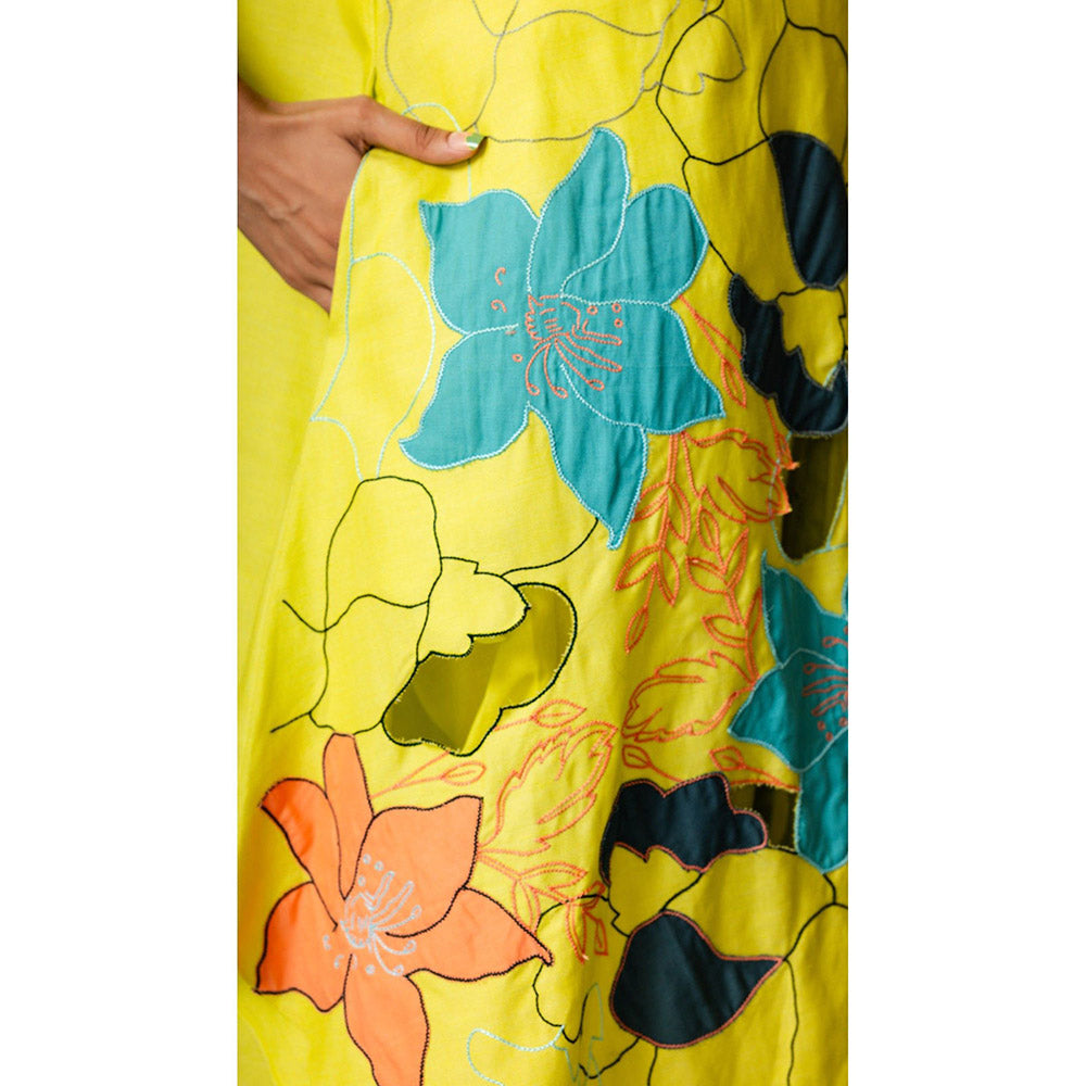 The House of Hemp Women Green Latest Stylish Kurta and Pant (Set of 2)