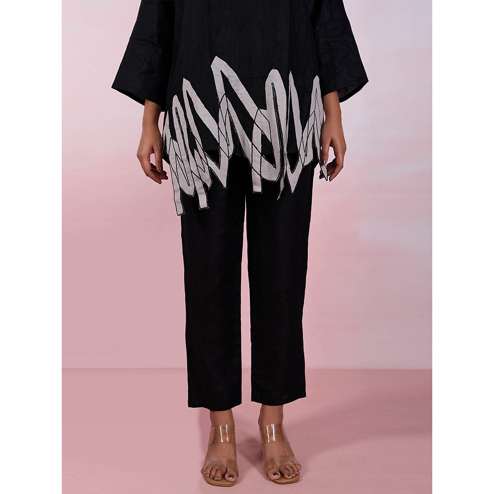 The House of Hemp Women Latest Stylish Neck Hemp And Lyocell Grey Co-Ord (Set of 2)