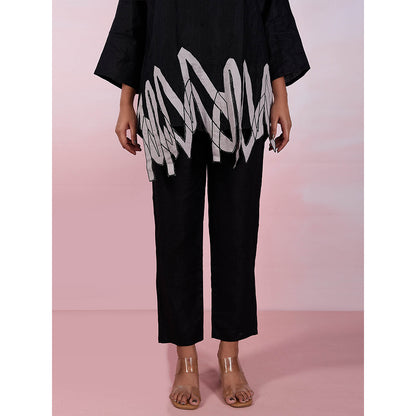 The House of Hemp Women Latest Stylish Neck Hemp And Lyocell Grey Co-Ord (Set of 2)