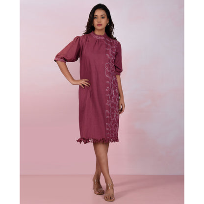 The House of Hemp Women Hemp and Lyocell Berry Mousse Dress
