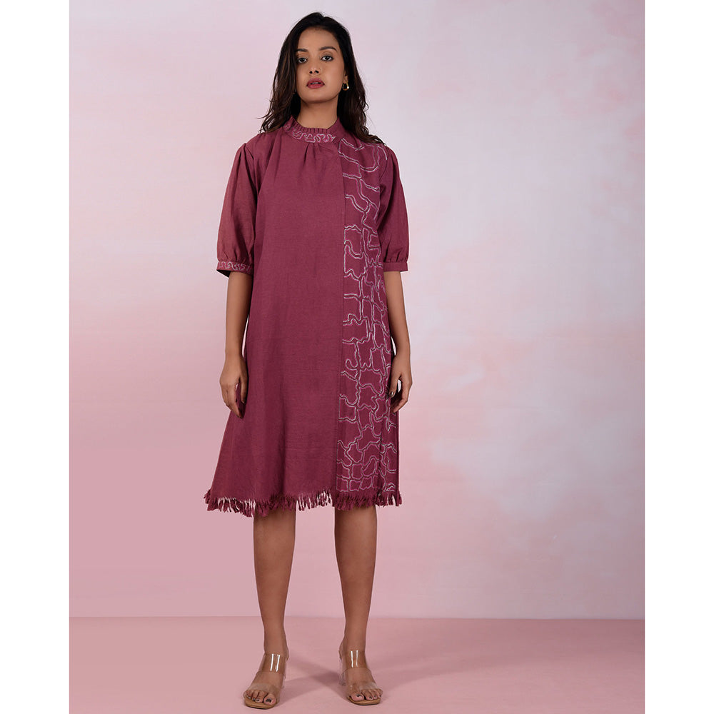The House of Hemp Women Hemp and Lyocell Berry Mousse Dress