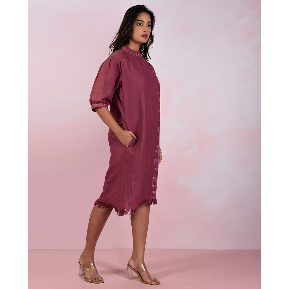 The House of Hemp Women Hemp and Lyocell Berry Mousse Dress
