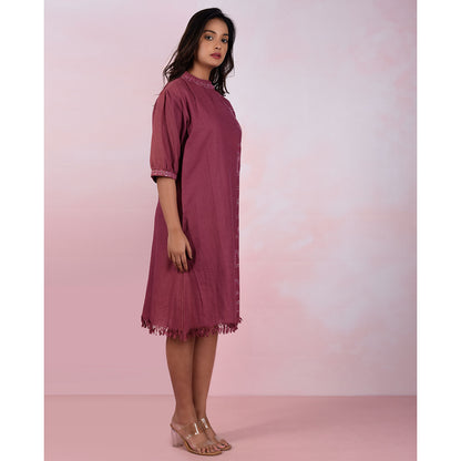 The House of Hemp Women Hemp and Lyocell Berry Mousse Dress