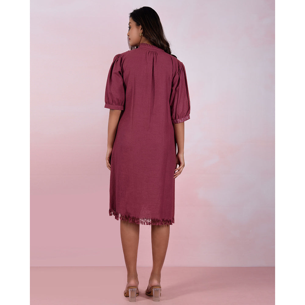The House of Hemp Women Hemp and Lyocell Berry Mousse Dress