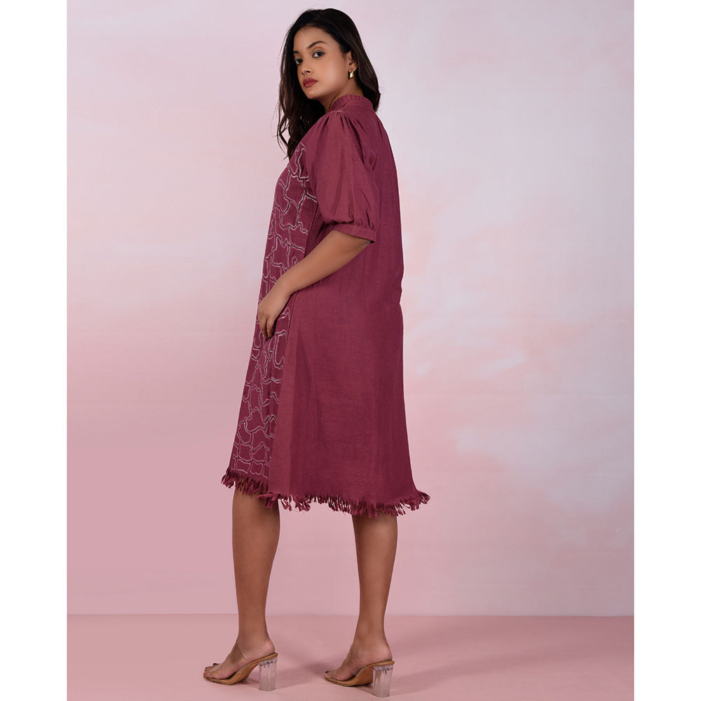 The House of Hemp Women Hemp and Lyocell Berry Mousse Dress