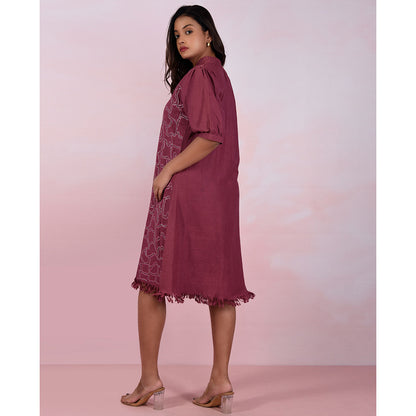 The House of Hemp Women Hemp and Lyocell Berry Mousse Dress