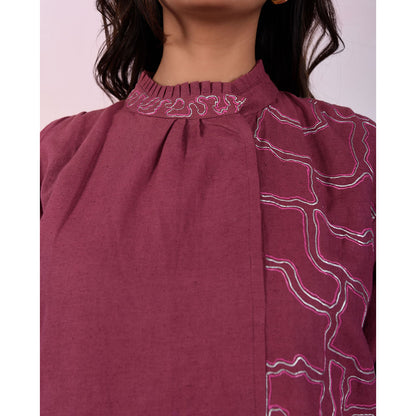 The House of Hemp Women Hemp and Lyocell Berry Mousse Dress