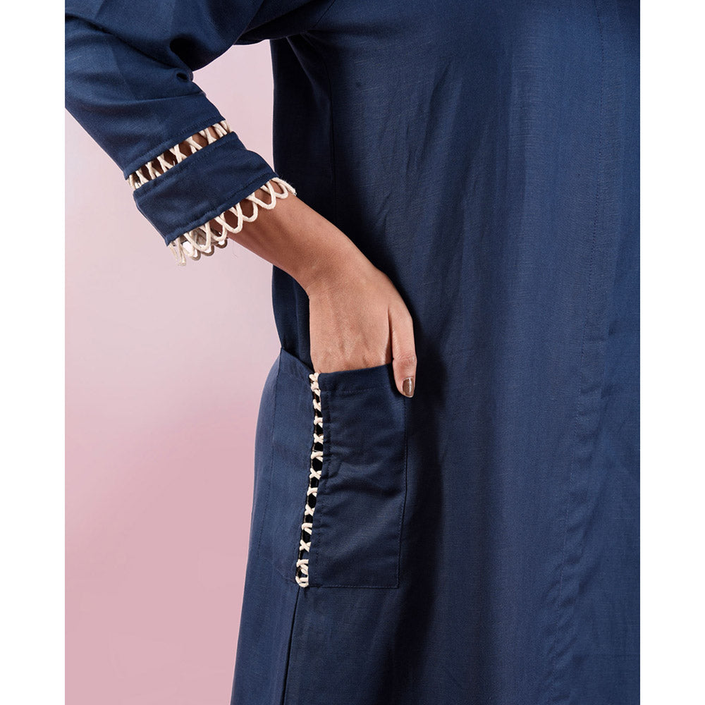 The House of Hemp Women Hemp and Lyocell Nocturne Fringe Dress