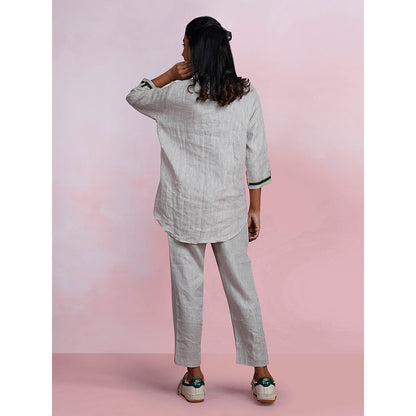 The House of Hemp Storm Pac-Man Grey Shirt with Pant (Set of 2)