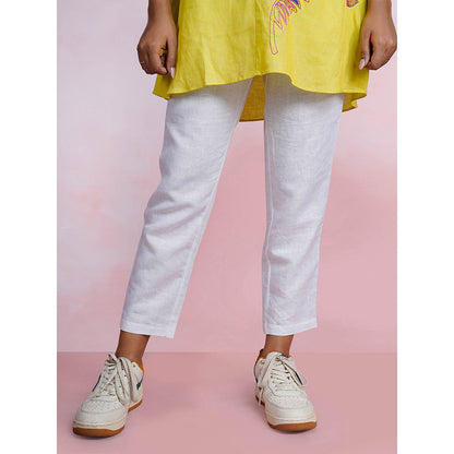 The House of Hemp Lazy Dawn Yellow Tunic with Pant (Set of 2)