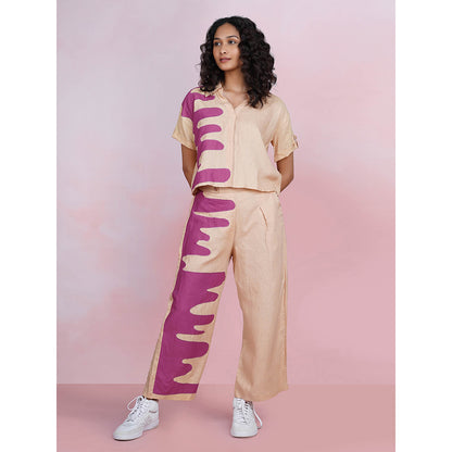 The House of Hemp Dune Wave Beige Co-Ord (Set of 2)