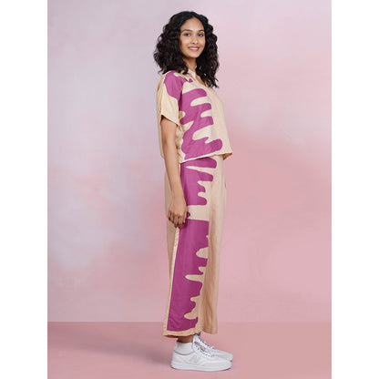 The House of Hemp Dune Wave Beige Co-Ord (Set of 2)